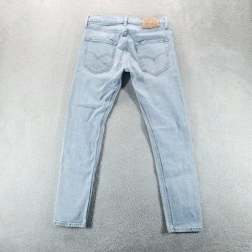 Levis 512 Jeans Mens 28x30 Blue‎ Slim Tapered Light Wash Stretch Mid Rise